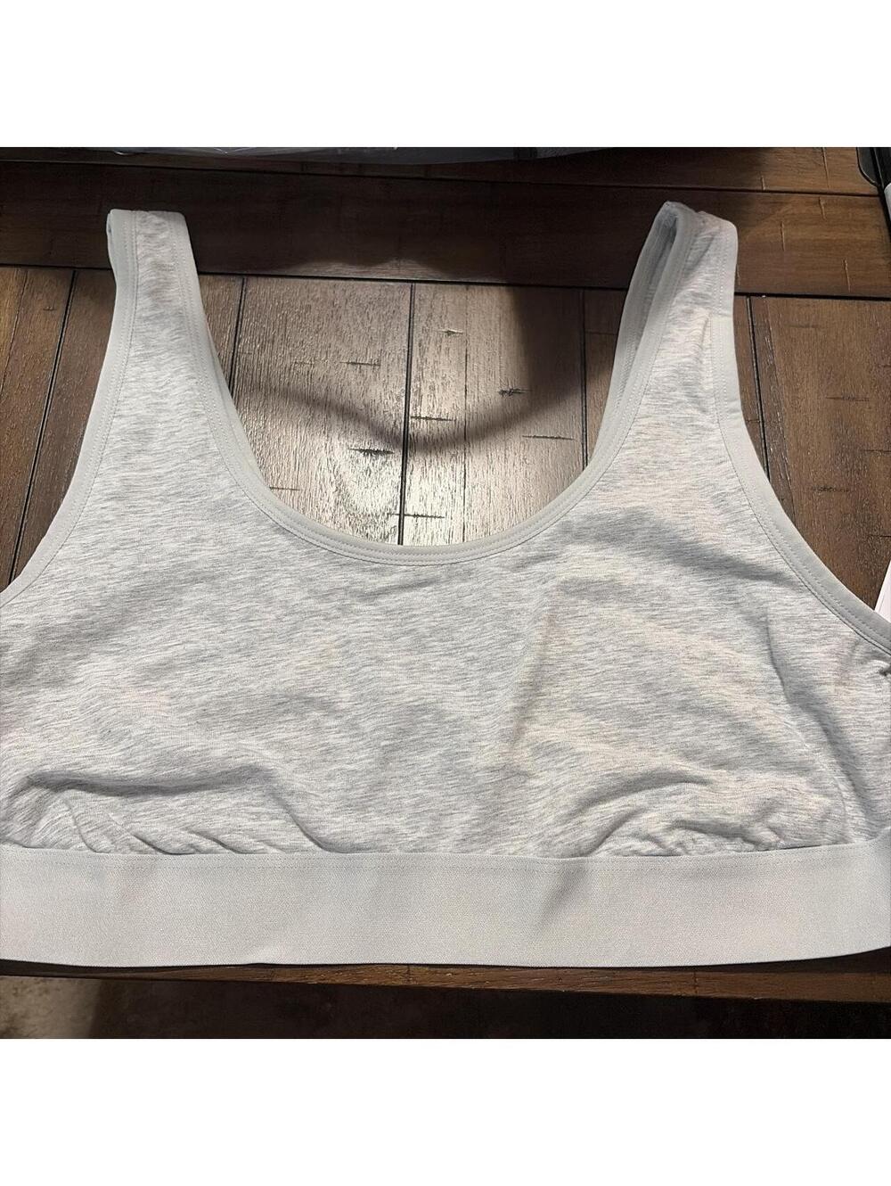 Auden Women's Grey and Blue Bra